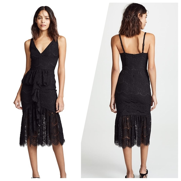 Yumi Kim La Vida Lace Ruffle Sleeveless Midi Dress - Picture 1 of 16